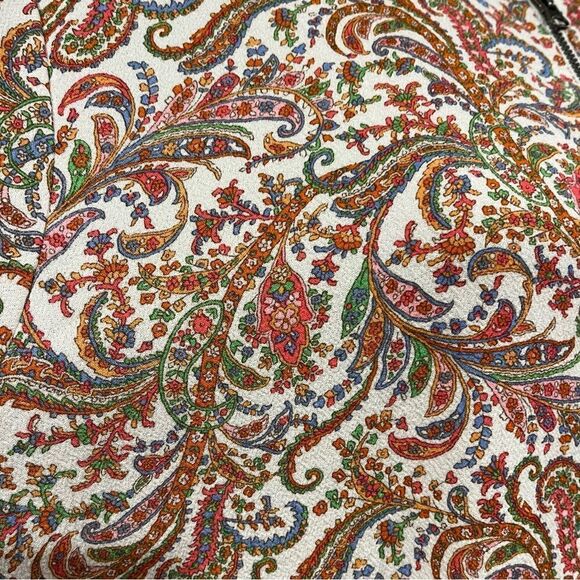 Ruff Hewn plus Size zip up paisley print light sweatshirt - Picture 8 of 14